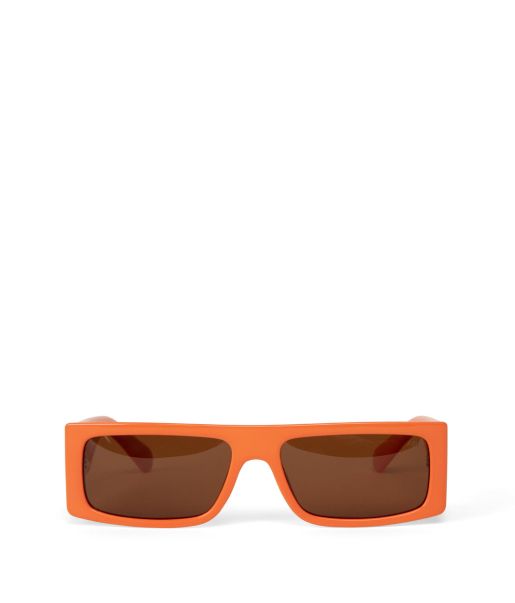 Precision Sawai-2 Recycled Rectangle Sunglasses Matt & Nat Women Orange Sunglasses
