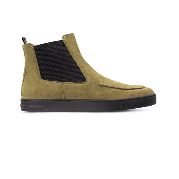 Green Suede Ankle Boot Moreschi Boots Men